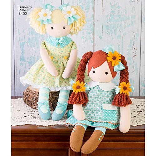 Simplicity 398638 "Stuffed Doll with Clothes Art and Craft Sewing Template - Image 1
