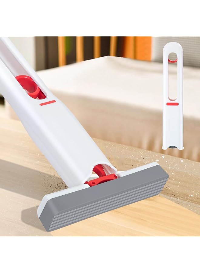 promass Desktop Mini Mop, Portable Self-Squeeze Cleaner, Hand Wash-Free Strong Absorbent Cleaning Sponge for Table Bathroom Kitchens Tile Stovetops Glass Car Narrow Space