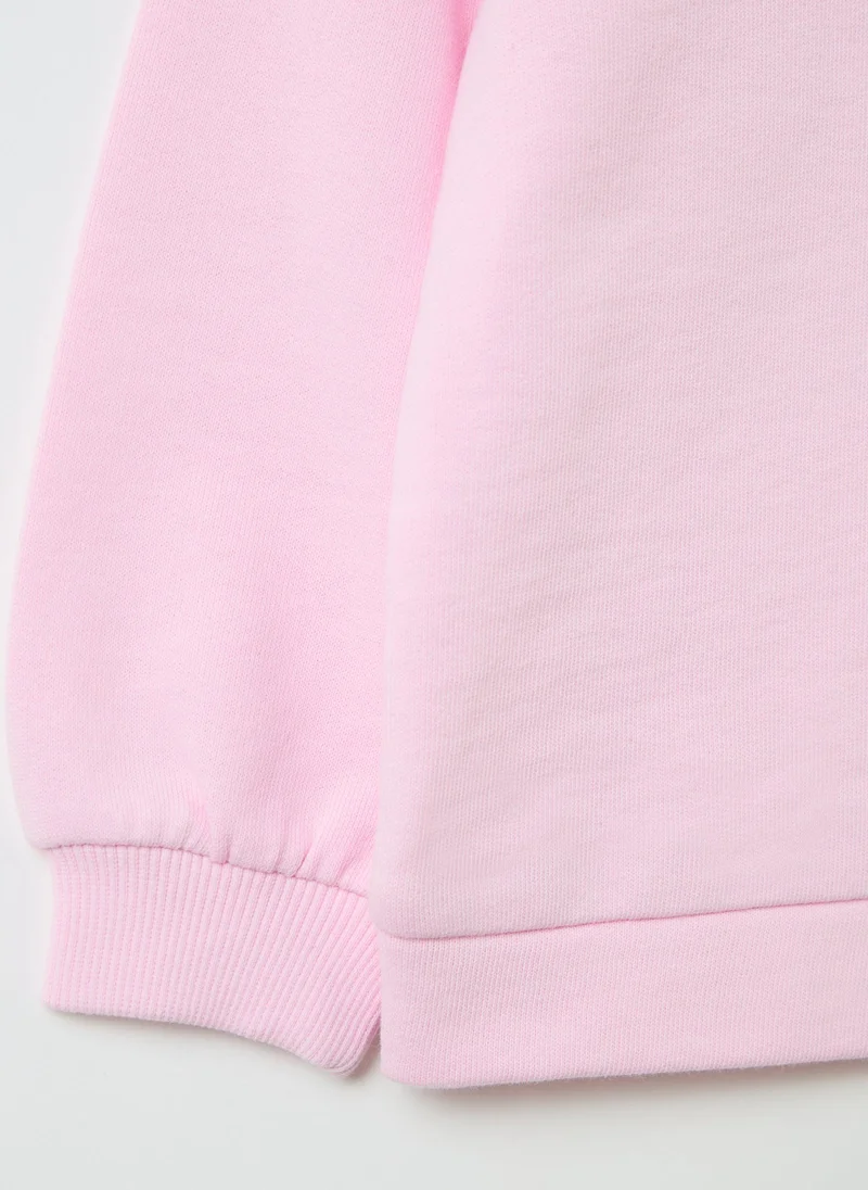 Ovs Solid Colour Sweatshirt In French Terry