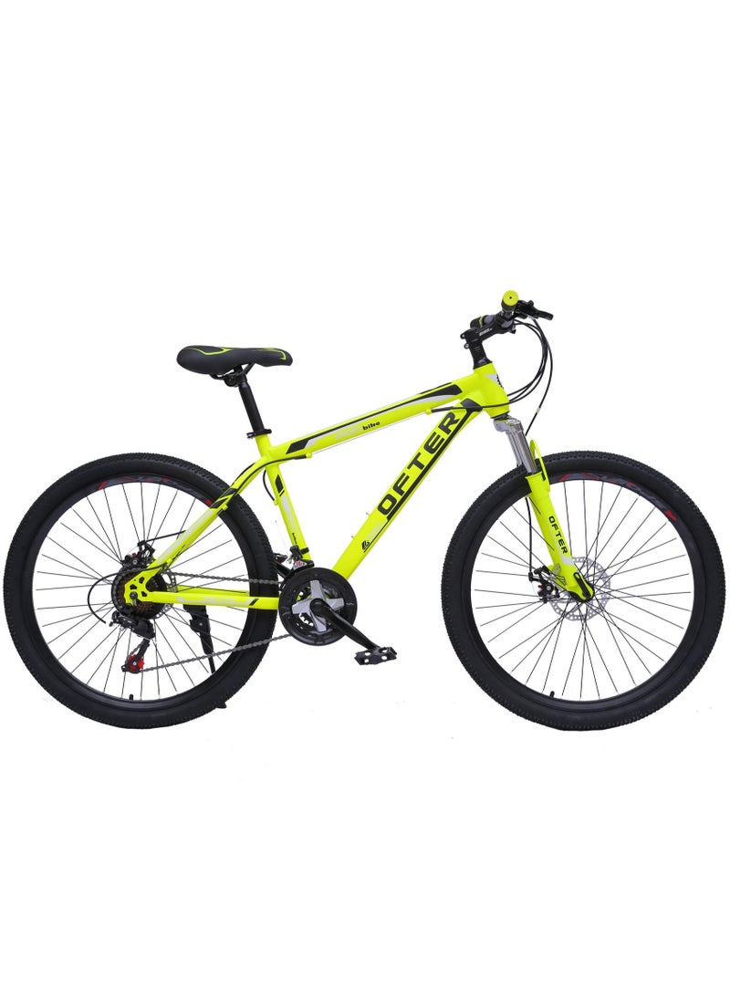 VLRA - Ofter 24 Inch Unisex MTB Mountain Bike 21 speed - Yellow - Image 1