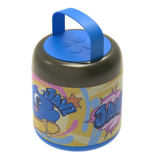 JellieMons Jellie O-K Wireless Bluetooth Speakers, Portable Karaoke Speaker with 8W Sound, Hi-Res Audio, Built-in Microphone, Karaoke Mic, Bluetooth 5.3, Stylish JLOK02 Blue Design - Image 1