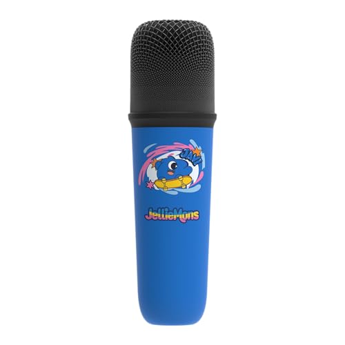 JellieMons Jellie O-K Wireless Bluetooth Speakers, Portable Karaoke Speaker with 8W Sound, Hi-Res Audio, Built-in Microphone, Karaoke Mic, Bluetooth 5.3, Stylish JLOK02 Blue Design - Image 2