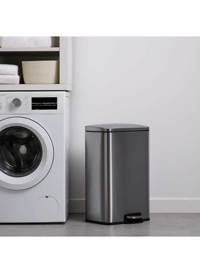 Pan Home سلة قمامة بدواسة سعة 50 لترًا مقاس 42x38x63 سم | فضية | مقاومة للصدأ، إغلاق ناعم، مقاومة لبصمات الأصابع - Image 5