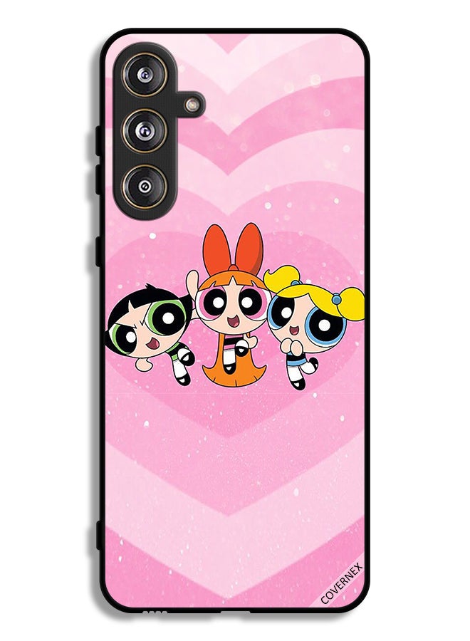 Covernex Samsung Galaxy M55 5G Protective Case Cover Power Girls Cartoon - Image 1