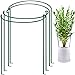 HiGift HiGift 4 Pack Plant Support Stake, Metal Ring Garden Stakes for Plant, Half Circle Plant Supports for Tall Potted  - Image 2