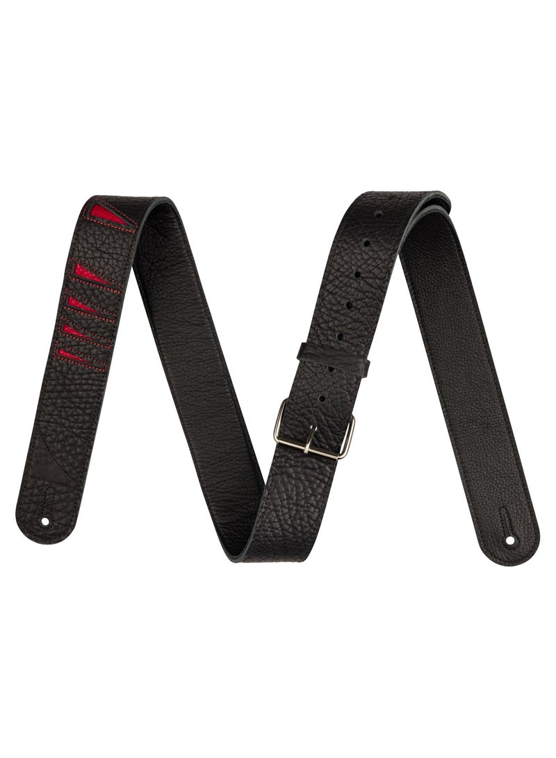 Jackson Shark Fin Leather Strap Black and Red- 2995378002 - Image 1