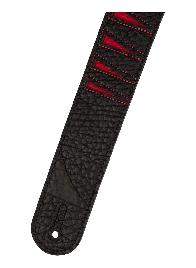 Jackson Shark Fin Leather Strap Black and Red- 2995378002 - Image 3