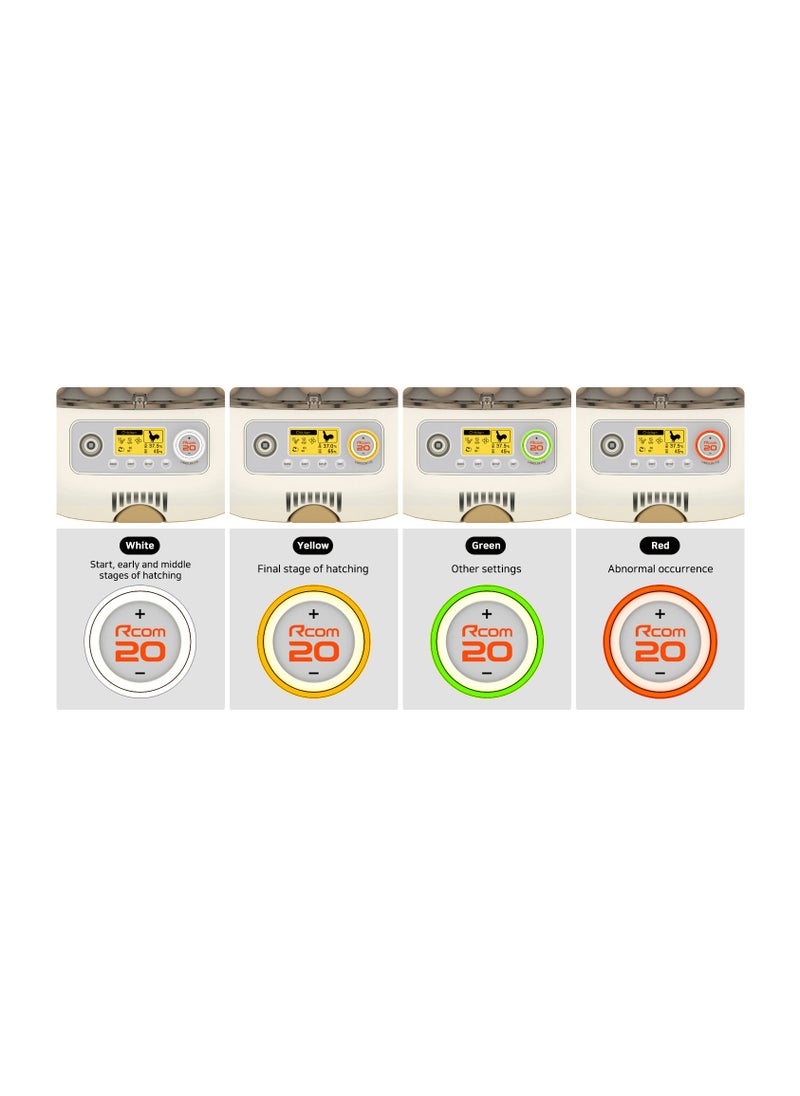 Rcom - Rcom Automatic Egg Incubator for Hatching Eggs with Automatic Temperature Control, Humidity Sensor, Made in Korea - Image 1