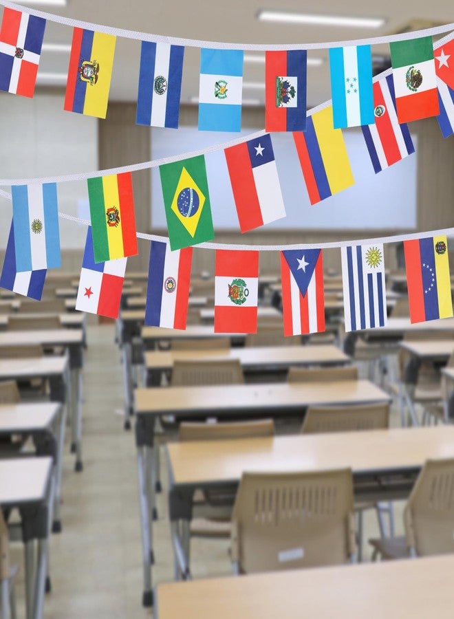 Alphatool Latin America 21 Countries String Flags Hispanic Heritage Month Decorations - Image 1