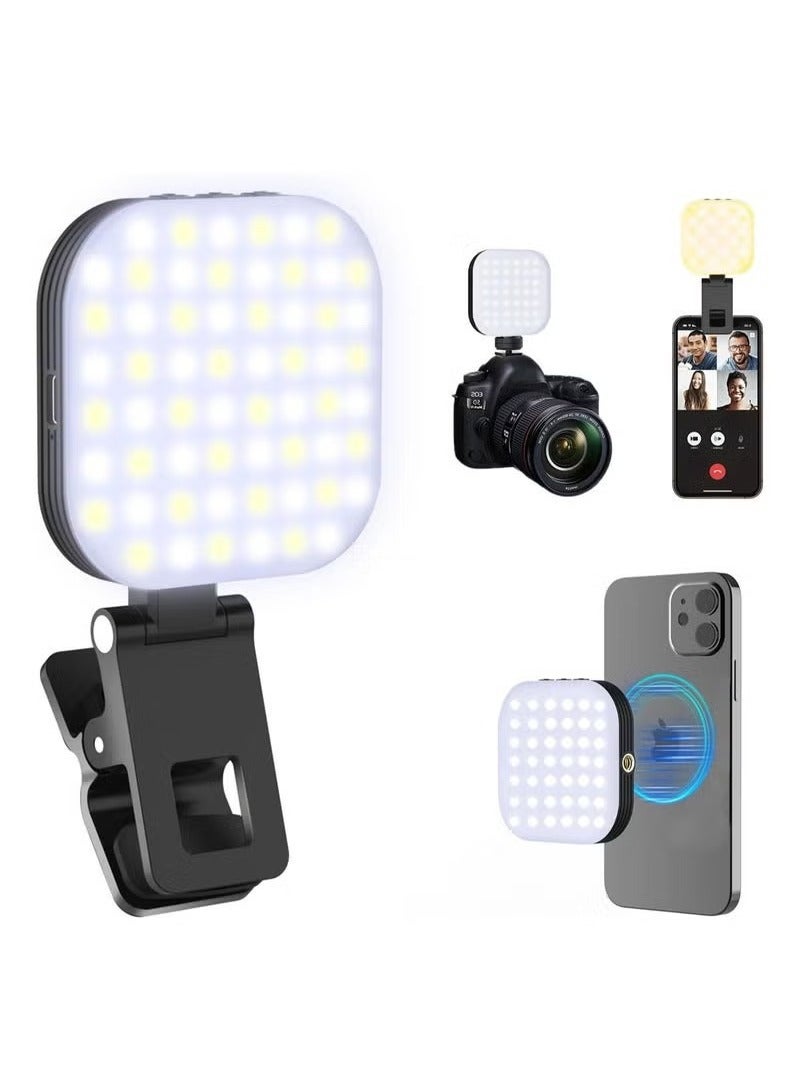 Mini Magnetic Phone Selfie Light Compatible with iPhone Magsafe, Clip on Pocket Light for Tablet Laptop Computer Zoom Video Call TikTok YouTube Video Recording Phone Filming Makeup  - Image 1