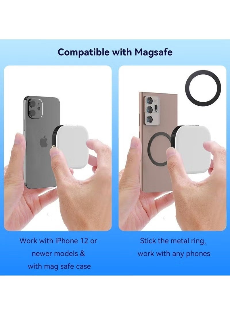 Mini Magnetic Phone Selfie Light Compatible with iPhone Magsafe, Clip on Pocket Light for Tablet Laptop Computer Zoom Video Call TikTok YouTube Video Recording Phone Filming Makeup  - Image 3