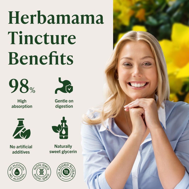 HERBAMAMA Cat's Claw Tincture - Vegan Cat's Claw Extract Supplement for Immune Support - Non-GMO, Alcohol & Sugar-Free Uncaria Tomentosa Drops - Image 5