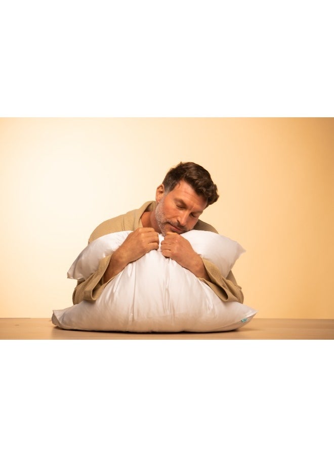 BRIGHTLY LABS Silver-Infused Mulberry Silk Pillowcase, designed for ultimate comfort and care. Antibacterial, hypoallergenic, and infused with silver ions, Grade 6A silk pillowcase in queen size.  - Image 5