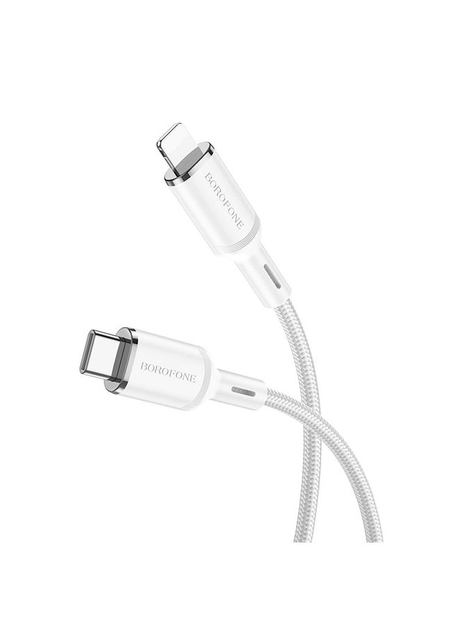 بوروفون Borofone Bx90 Type-C إلى 8 دبوس كابل بيانات الشحن عبر الإنترنت ، الطول: 1M (أرجواني) - Image 2