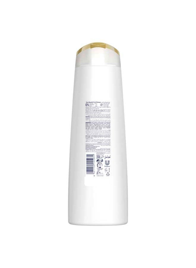 Dove Dove Beautiful Curls shampoo, low sulfate, infused with aloe vera & jojoba oil, gently removes product build-up to restore shine and mositure for a clean hydrated, healthy curls 350ml  - Image 3