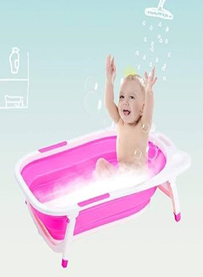 Children Folding Bath Tub - Pink - Image 2