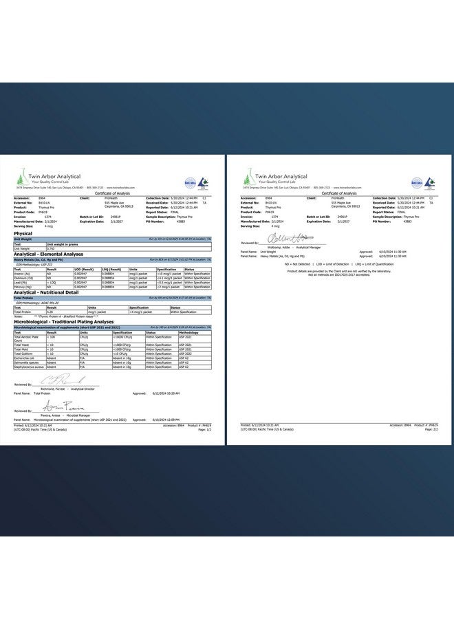 ProHealth ThymusPro Thymic Protein A (30 Packets) - Advanced Immune Support - Image 3