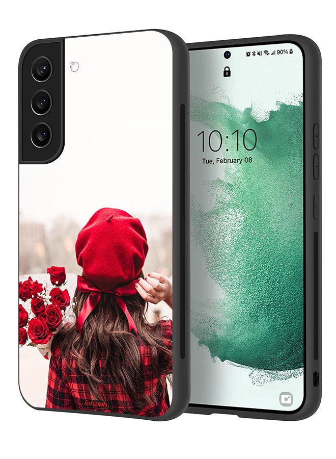 Tolwak Samsung Galaxy S21 FE 5G Protective Case Cover Holding Flowers - Image 1