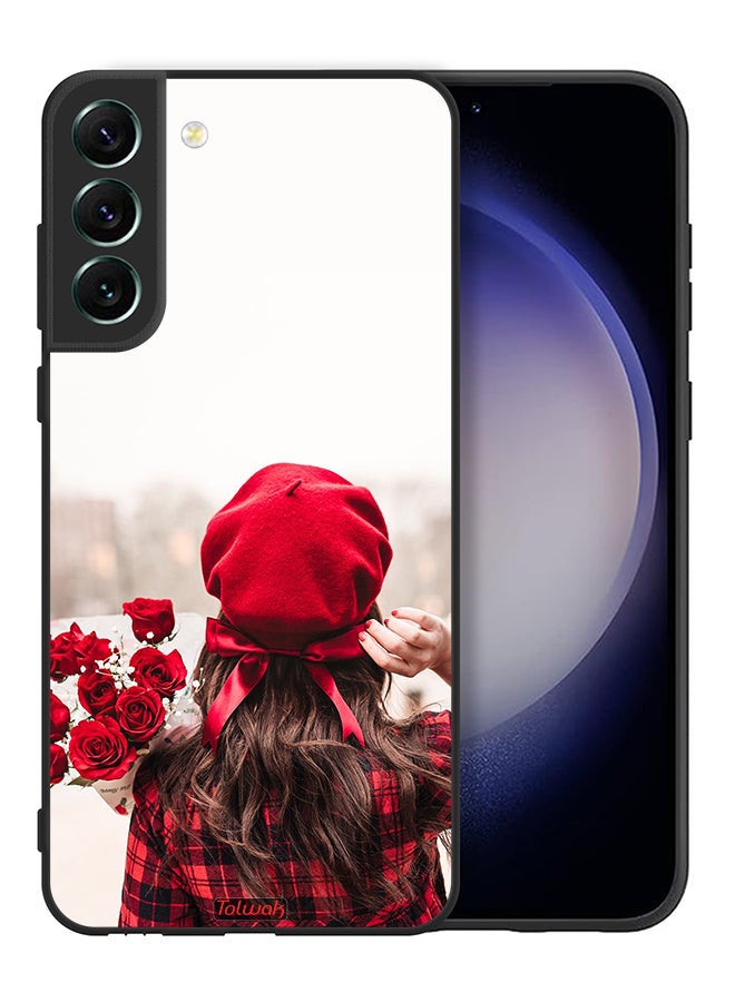 Tolwak Samsung Galaxy S21 FE 5G Protective Case Cover Holding Flowers - Image 2