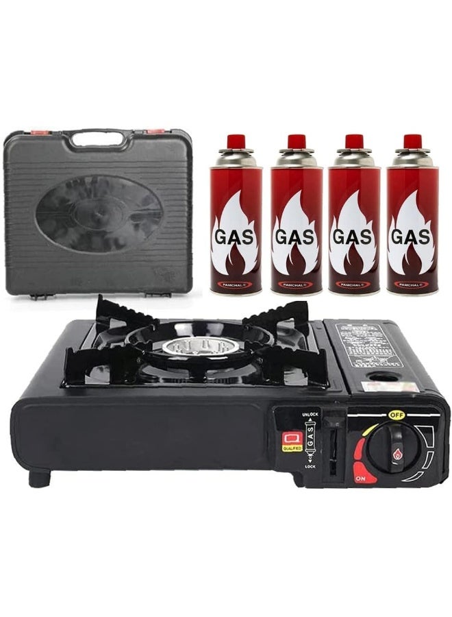GO2CAMPS Alsaqer Camping Stove-Portable Butane Gas Camping Stove With Four Cartridges - Image 4