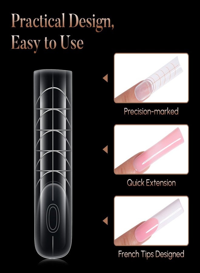 Nicedeco Poly Extension Gel Dual Nail Forms, 120pcs Nail Molds for Builder Extension, 5 Style 12 Size Dual Forms for Gel Nail Tips Nail Art Design Salon DIY Kit 3 - Image 4