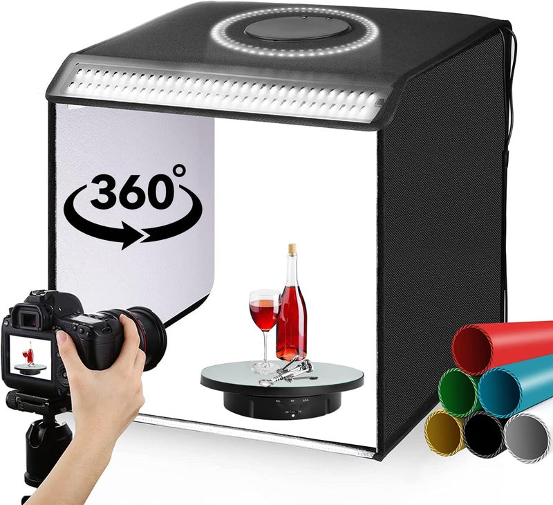 JAYEGT 3 in 1 Motorized Rotating Display Stand with 5.74/7.08/8.66 inch Replacement Mirror Coverï¼Œ 22lbs Load , 360 Degree Electronic Turntable for Photography Products Shows, Jewelry (Mirror/3 in1 / Black/ NO Remote controller) - Image 4