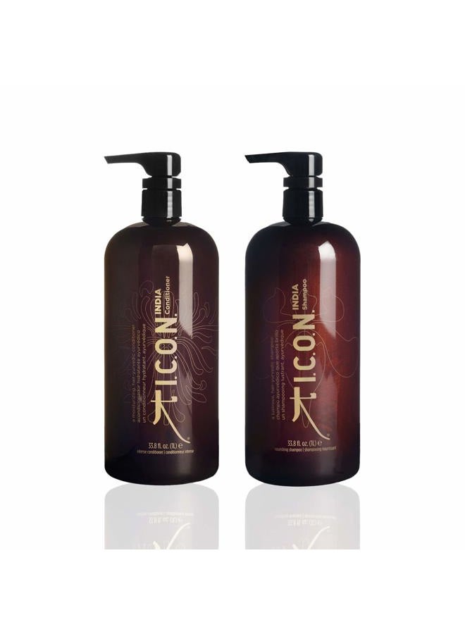 Icon India Shampoo and Conditioner Liter Duo by ICON - Image 1