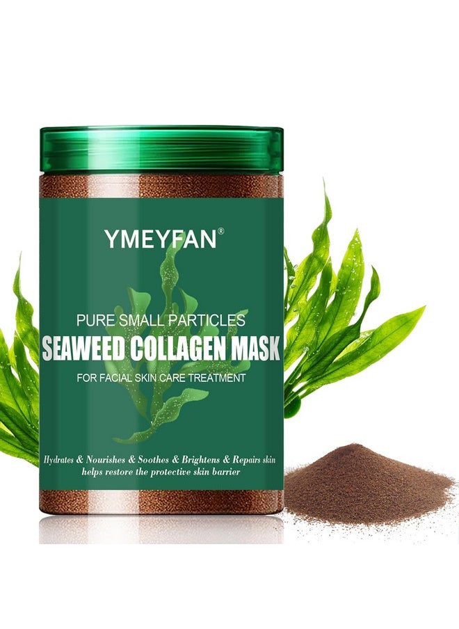 YMEYFAN - Natural Seaweed Face Mask Powder Algae Seed Mask For Hydrating Purify Antiacen Deep Clean Pore Vegan Facial Mask Skincare For Women Beauty Salon Spa Cover Use Of Jelly Mask (500G/17.6Oz) - Image 1