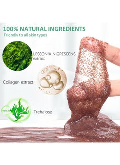 YMEYFAN Natural Seaweed Face Mask Powder Algae Seed Mask For Hydrating Purify Antiacen Deep Clean Pore Vegan Facial Mask Skincare For Women Beauty Salon Spa Cover Use Of Jelly Mask (500G/17.6Oz)  - Image 4