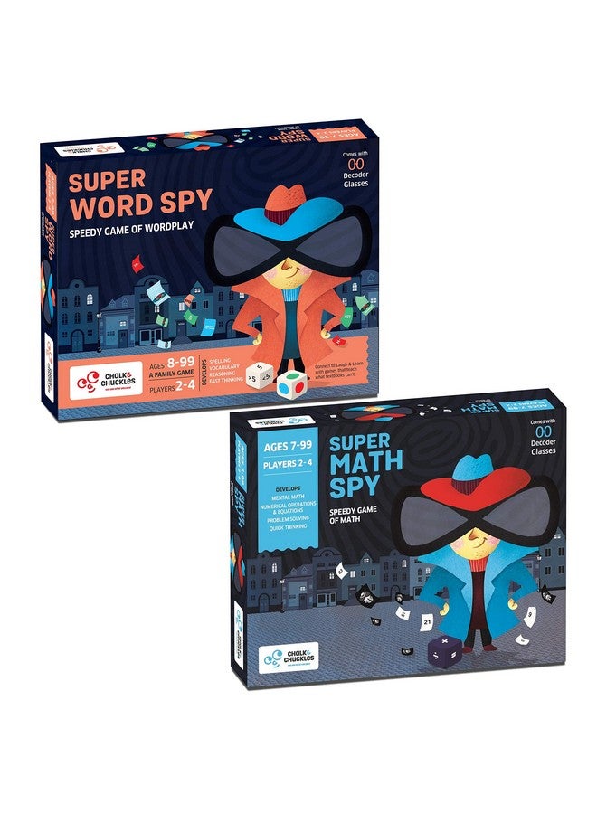 Chalk and Chuckles Board Games Combo Pack Super Math Spy and Super Word Spy, Game for Kids, Gift for Boys, Girls Age 8, 9, 10 and Above - Image 5