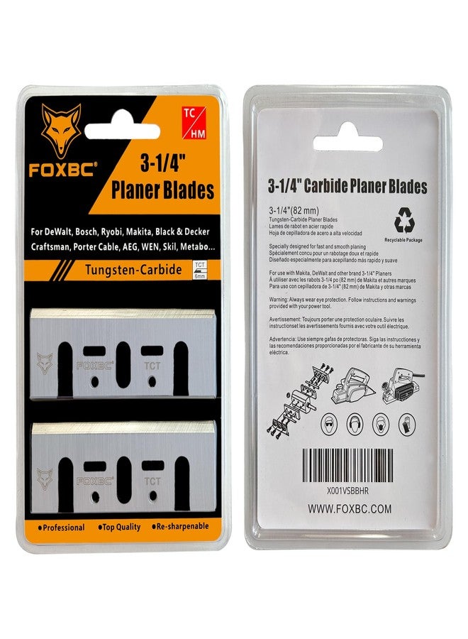 FOXBC 3-1/4 Inch 82mm TCT Carbide Planer Blades Replacement For Makita N1900B, KP0810, XPK01, DeWalt D26676, DW6655, DW680, Bosch 1594 PA1205, Ryobi and most Hand-Held Planer - Image 4