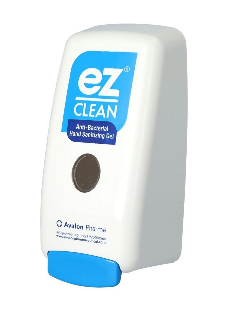 Avalon Pharma جهاز توزيع جل تعقيم اليدين المضاد للبكتيريا أفالون فارما EZ كلين باللونين الأبيض والأزرق