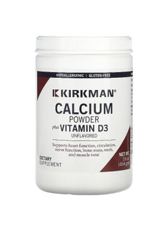 Kirkman Labs Kirkman Labs, Calcium Powder Plus Vitamin D-3, Unflavored, 16 oz (454 g)  - Image 1