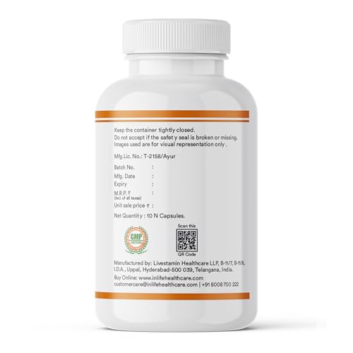 INLIFE Curcumin C3 Complex 95% Curcuminoids, Piperine Bioperine, Turmeric for Immunity & Inflammation Support, 10 Veg Capsules (10 count (Pack of 1)) - Image 4