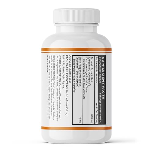 INLIFE Curcumin C3 Complex 95% Curcuminoids, Piperine Bioperine, Turmeric for Immunity & Inflammation Support, 10 Veg Capsules (10 count (Pack of 1)) - Image 3