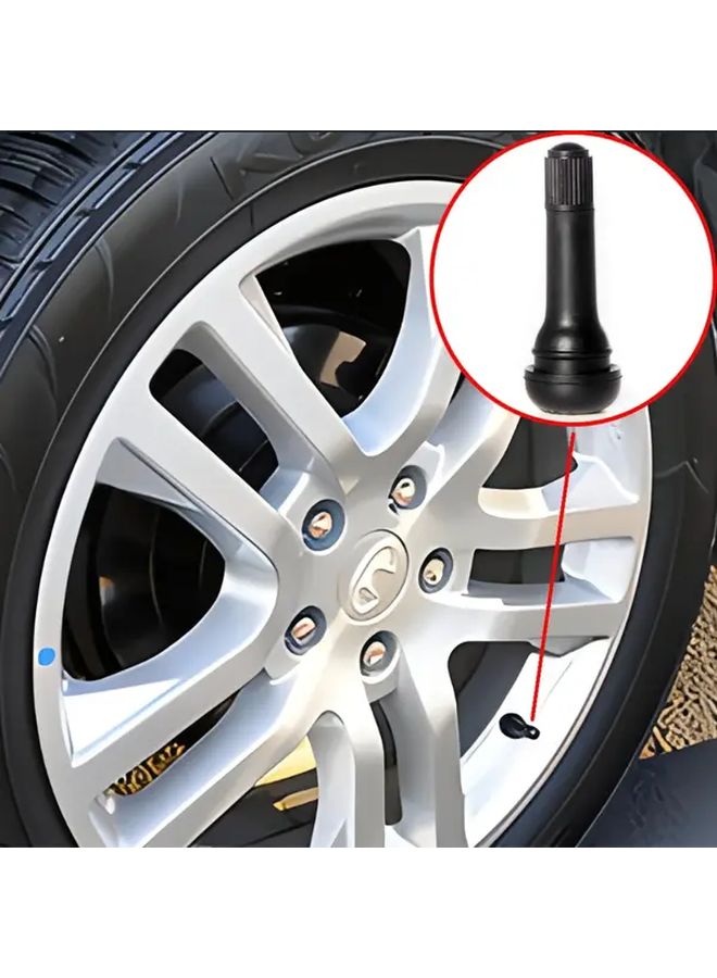 Aluminum Alloy Black Rubber Tubeless Tire Valve Stems 24pcs For 0.453 Inch Rim Hole - Image 4