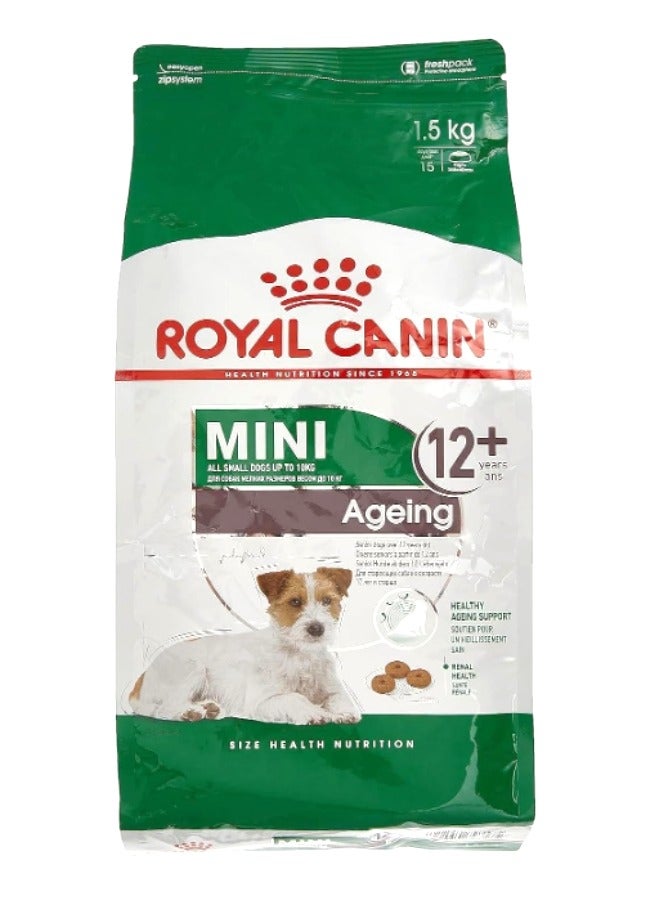 Royal Canin Mini Ageing 12+ Dog Food – 1.5kg | Tailored Nutrition for Senior Small Dogs (12+ Years) - Image 1