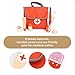 UMU Wooden Mini Doctor Kit for Kids 14 pcs Medical Playset for Toddlers with Stethoscope Syringe Doctor Bag Blood Pressure Cuff More Pretend Play Set for Boys and Girls Ages 3 4 5 6 - Image 4