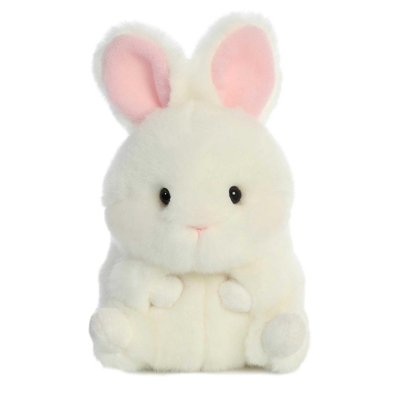 AuroraÂ® Playful Rolly Petâ„¢ Bunbun Bunnyâ„¢ Stuffed Animal - Compact Size for On-The-Go Fun - for Adults, Kids, Birthdays, and Anniversaries - White 5 Inches - Image 1