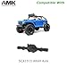 AMK 440g SCX10 II Brass Weights Set Diff Cover Steering Knuckles C Hub Link Mounts Clamping Lockouts with Wheel Counterweights for 110 RC Crawler AR44 Axial SCX10 Upgrades - Image 4