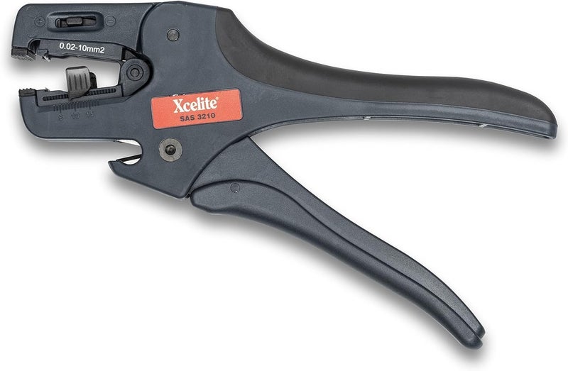 Xcelite Self Adjusting Wire Stripper with Spring | 32-10 AWG Stripping Range | Fiberglass Grip | SAS3210 - Image 1