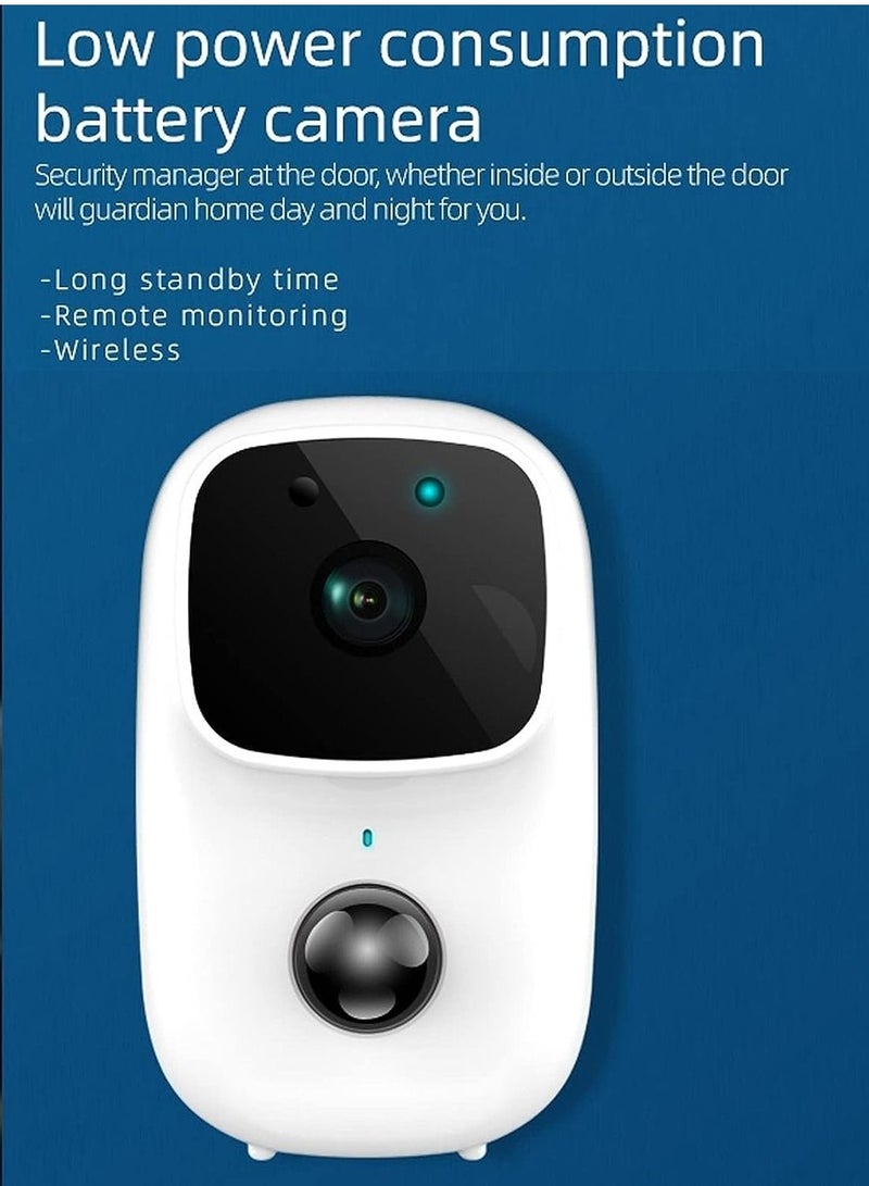 Generic 1080P Wireless WiFi Camera, Video Surveillance System, Intercom Video Surveillance System, IP65 Waterproof Doorbell with Night Vision, PIR Motion Detection, Works for Tuya  - Image 4