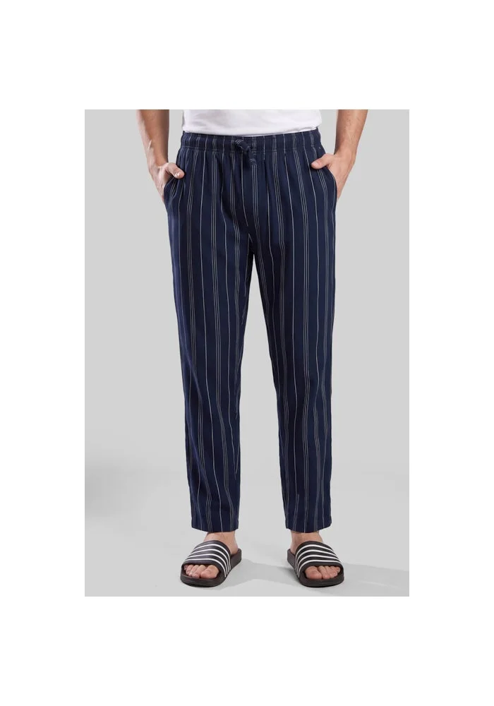 Striped Lounge Pants with Drawstring Waist