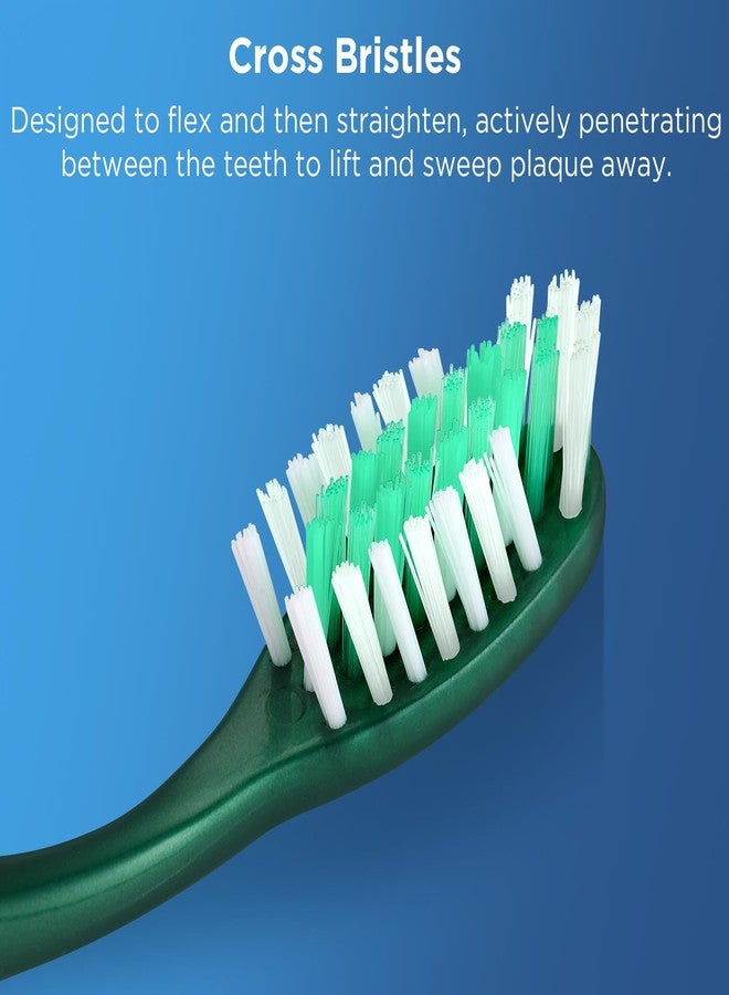 Fremouth Medium Toothbrushes for Adults, Cross Bristles, 6 Count - Image 3