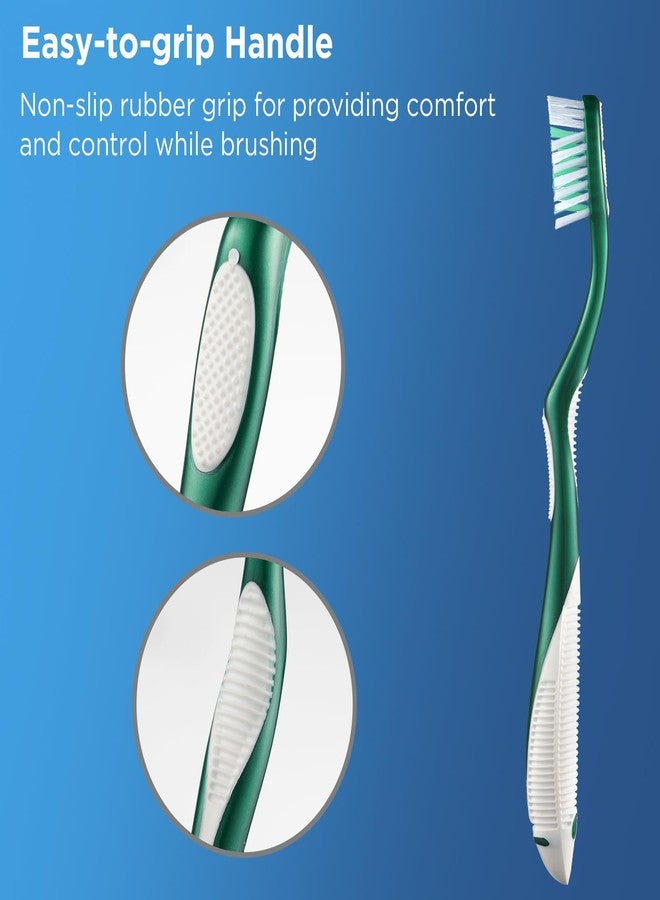 Fremouth Medium Toothbrushes for Adults, Cross Bristles, 6 Count - Image 5
