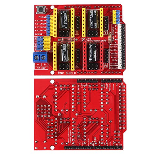ACEIRMC 3D Printer CNC Shield V3 Engraver Expansion Board with 4X A4988 Driver Module and 4 x Radiator (Kits) - Image 3