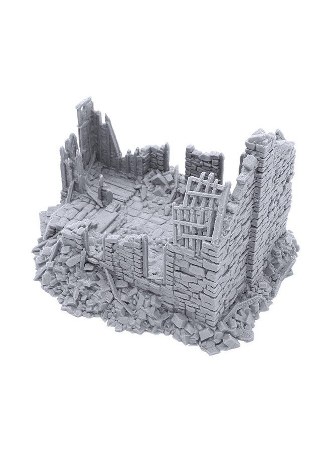 EnderToys Ruined Barlyway Cottage by Printable Scenery, 3D Printed Tabletop RPG Scenery and Wargame Terrain 28mm Miniatures - Image 4