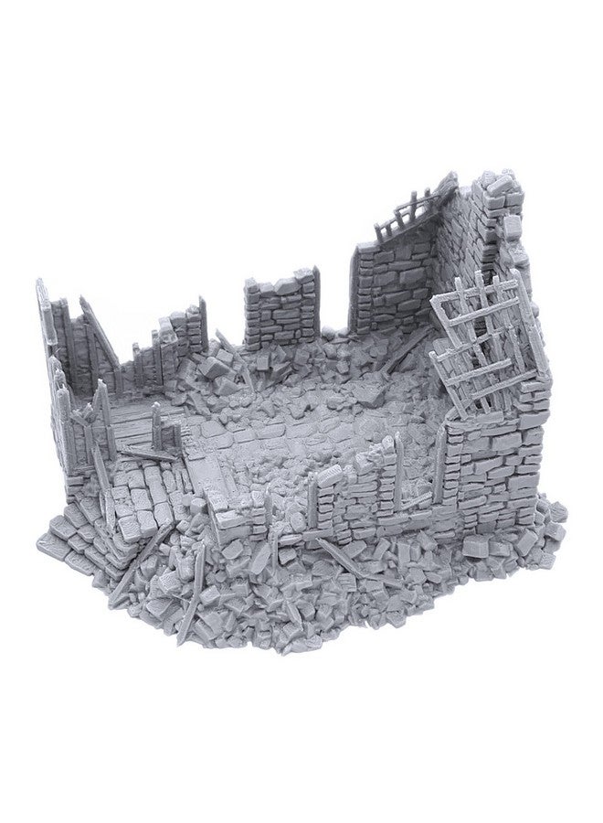 EnderToys Ruined Barlyway Cottage by Printable Scenery, 3D Printed Tabletop RPG Scenery and Wargame Terrain 28mm Miniatures - Image 3