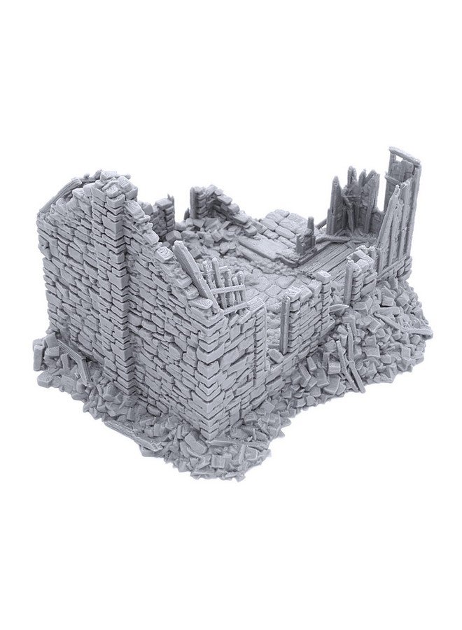 EnderToys Ruined Barlyway Cottage by Printable Scenery, 3D Printed Tabletop RPG Scenery and Wargame Terrain 28mm Miniatures - Image 5