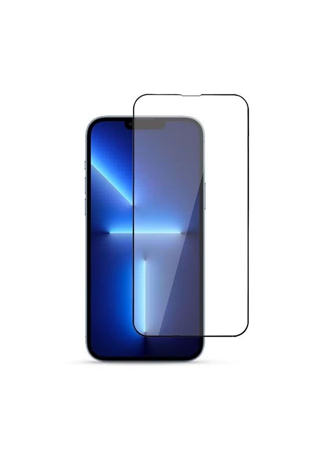 Huayu - Defendr Full Coverage Tempered Glass Compatible With iPhone 13 Pro Max Glass/Plastic - Solid -Ultra-Thin Precision Touch Technology-shatterproof-finger print recognition-9H protection Clear - Image 1